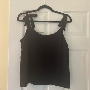 J. Crew Black tank top with bows
